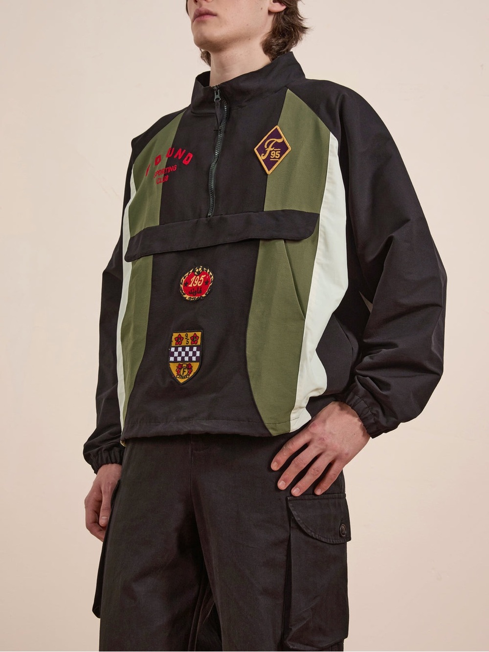 Found Sporting Club Pullover Jacket Medium